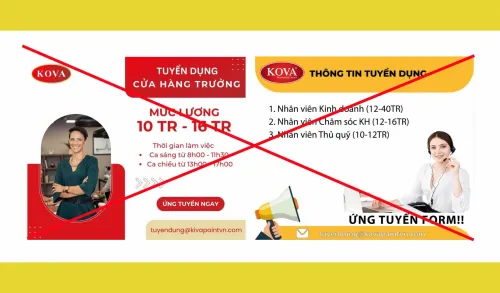 Thông báo việc xuất hiện các thông tin giả mạo Công ty TNHH Sơn KOVA