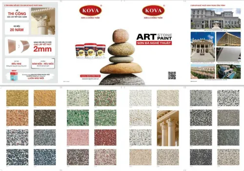 Thông báo bổ sung các mẫu sơn Giả đá theo Catalogue mới
